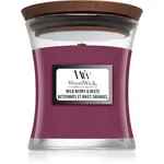 Woodwick Wild Berry & Beets vonná svíčka s dřevěným knotem 85 g
