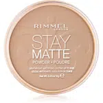 Rimmel Stay Matte pudr odstín 010 Warm Honey 14 g