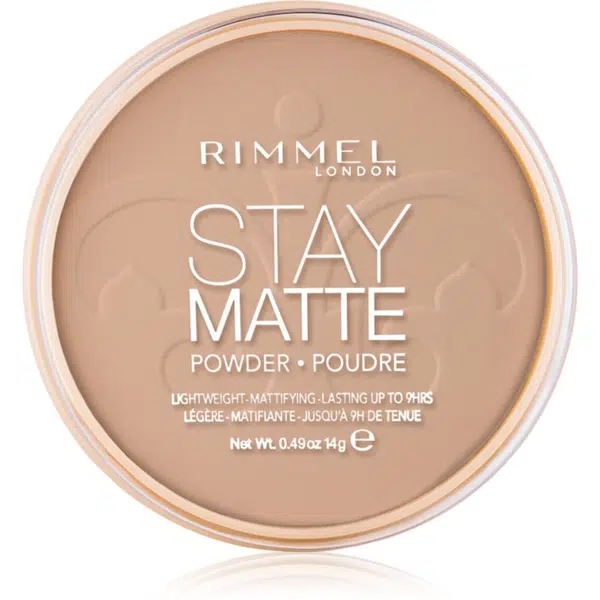 Rimmel Stay Matte pudr odstín 010 Warm Honey 14 g