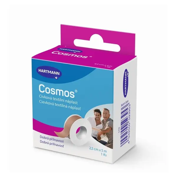 Cosmos Cívková pevná náplast 2.5cmx5m 1ks