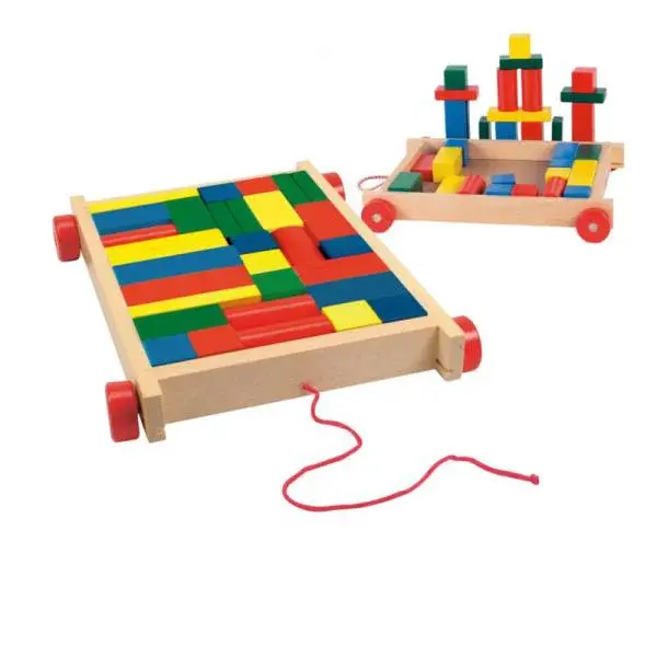 Woody Vozík s kockami malý - 34 dielov