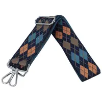 Náhradní dámský látkový popruh Nataša, tmavě modrá - hnědá