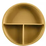 Silikónový delený tanierik s prísavkou, Mustard Yellow