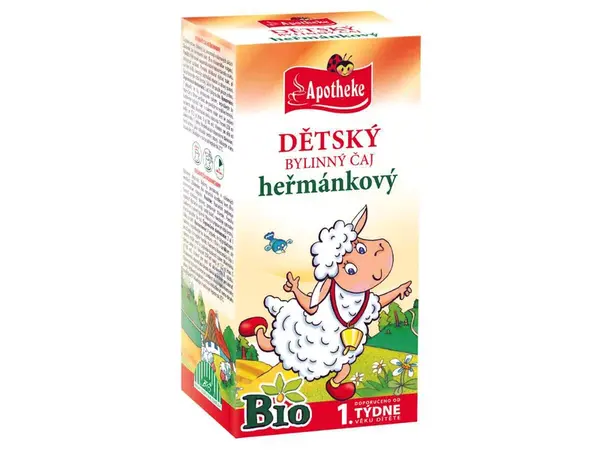 Apotheke Dětský Bylinný čaj Heřmánkový Bio 20x1g