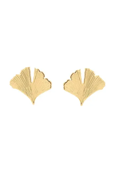 Pozlátené náušnice Lilou Ginko