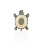 Silikónové drevené hryzátko Turtle, Forest Green