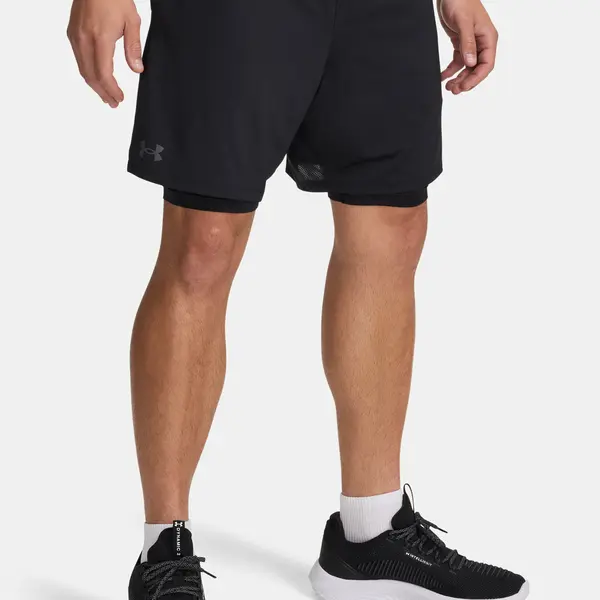 Pánské kraťasy Under Armour UA Tech Vent 2in1 Short-BLK - Pánské