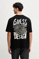 Bavlněné tričko Guess pánské, černá barva, M5YI20 K8FQ4