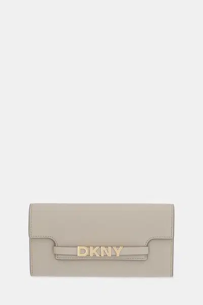 Peněženka Dkny dámská, béžová barva, R52QKM29