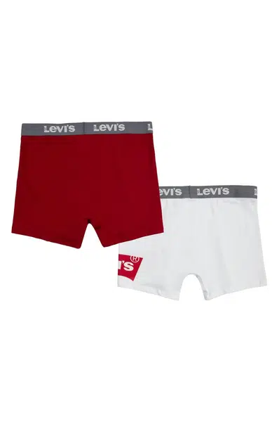 Dětské boxerky Levi's bílá barva