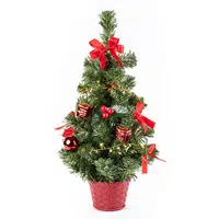 Vánoční stromek zdobený 50 cm, červená