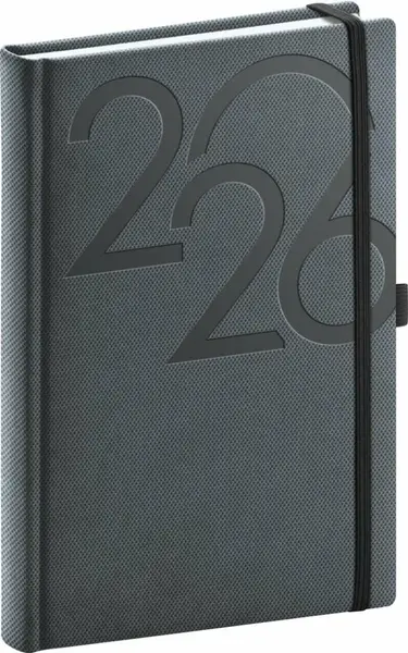 Diář 2026: Ajax - černý, denní, 15 x 21 cm