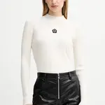 Svetr Kenzo dámský, béžová barva, s pologolfem, FF62TO6123LG