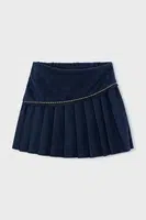 Dětská sukně Mayoral černá barva, mini, 4909