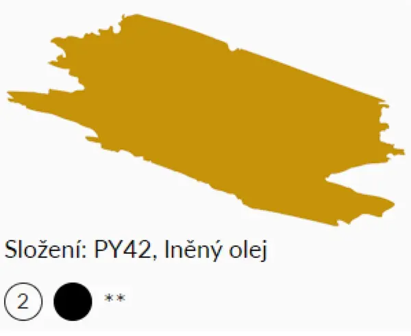 Olejová barva Umton 20ml – 0070 Železitá žluť