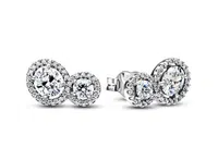 Pandora Stříbrné náušnice Objímající aureola Timeless 293774C01