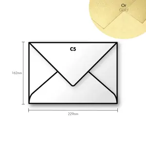 Papírová obálka Pollen C5 162x229mm – Gold