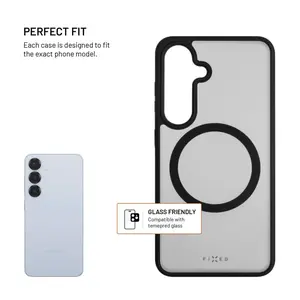 Zadní kryt FIXED MagMisty s podporou Magsafe pro Samsung Galaxy S25, černá