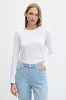 Bavlněné tričko s dlouhým rukávem Armani Exchange bílá barva, XW001450 AF10356