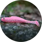 Redbass gumová nástraha ripper kicker pink g uv - xl 125 mm