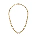 Daniel Wellington Luxusný pozlátený náhrdelník s kryštálmi Crystal Link DW00400589