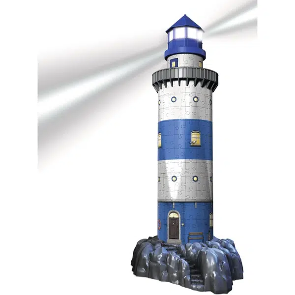 Ravensburger 3D Puzzle Maják v príboji Nočná edícia 216 dielikov