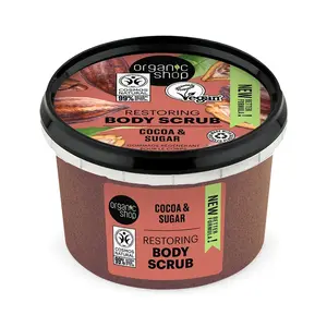 Organic Shop Telový peeling Organic Cocoa & Sugar (Body Scrub) 250 ml