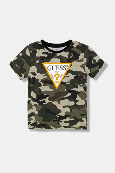 Dětské bavlněné tričko Guess