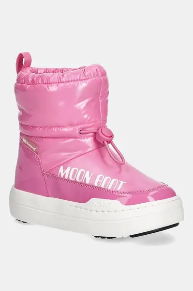 Dětské zimní boty Moon Boot MB JR PARK TUBE MID GLITTER WP růžová barva, 80D3440110