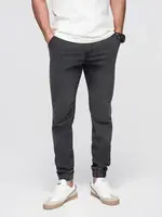 Ombre Men's JOGGERS denim pants with wash effect - grey