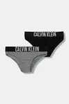 Dětské kalhotky Calvin Klein Underwear 2-pack šedá barva, G80G800729