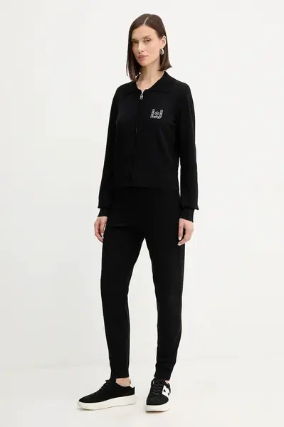 Tepláková souprava Liu Jo dámská, černá barva, TF5249.MS63L