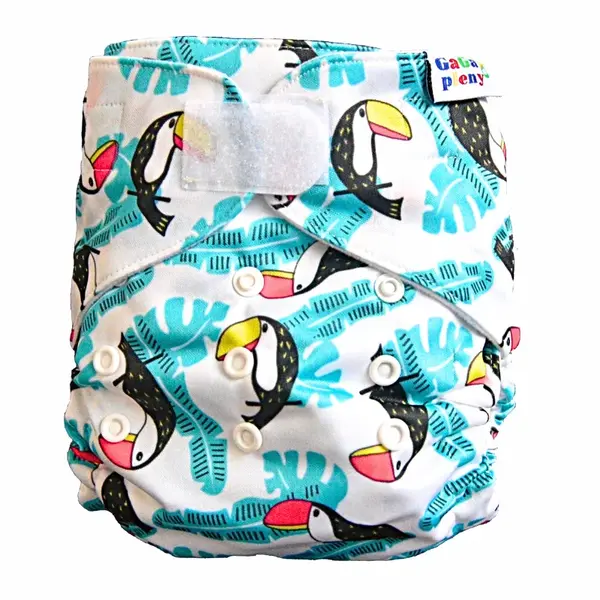 GaGa's pleny Látková plena AIO Tukan na suchý zip