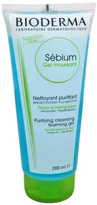 Bioderma Čistiaci penivý gél pre zmiešanú až mastnú pleť Sébium Gel Moussant (Purifying And Foaming Gel) 200 ml