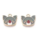 Light Gold Plated Alloy Enamel Charms