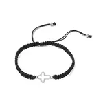 Cross Alloy Connector Charms Braided Bracelets