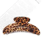 Leopard Print Moon Hair Clips