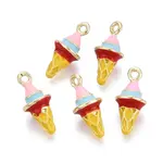 Rack Plating Alloy Enamel Pendants