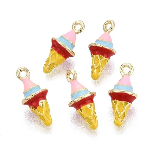 Rack Plating Alloy Enamel Pendants