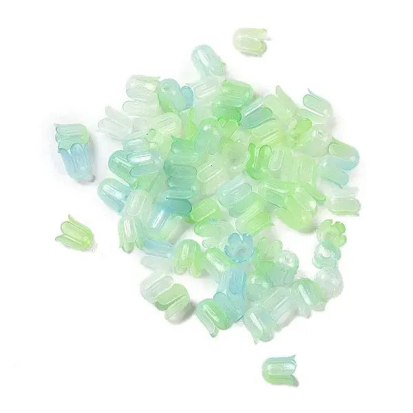Transparent Acrylic Beads Caps