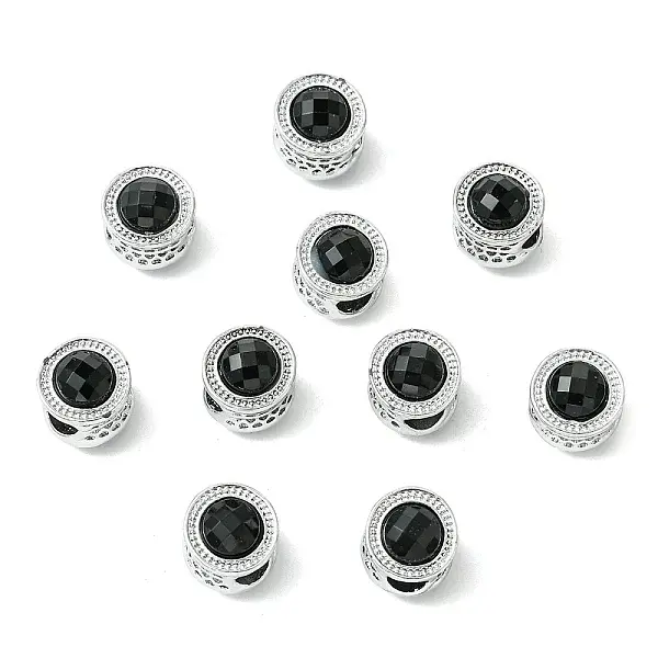 Alloy Acrylic European Beads