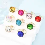 304 Stainless Steel with Glass Cuff Rings for Women