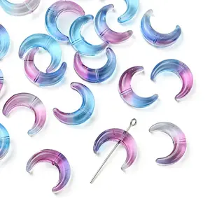 20Pcs Gradient Color Handmade Lampwork Beads