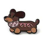 Dachshund with Bib Enamel Pins