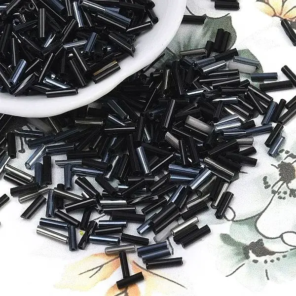 Glass Round Bugle Beads