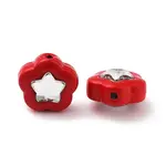 Spray Painted Alloy Bead