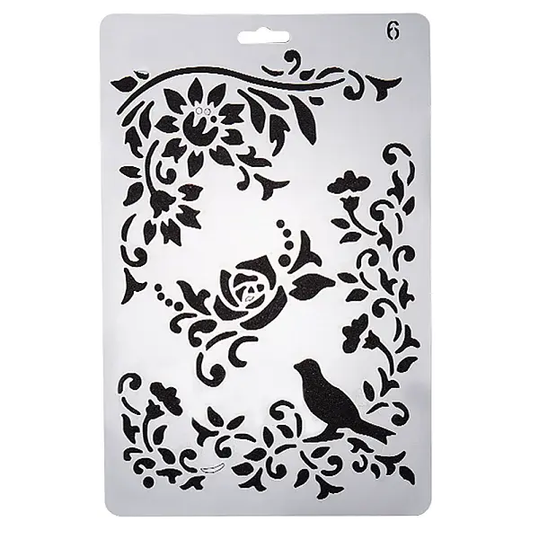 1Pc Plastic Reusable Drawing Painting Stencils Templates