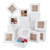 Square Foldable Paper Cake Box