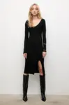 Šaty Answear.LAB černá barva, midi
