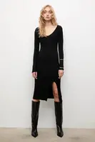 Šaty Answear.LAB černá barva, midi